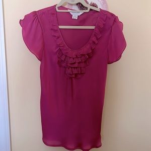 Allison Taylor silk short sleeve size M
